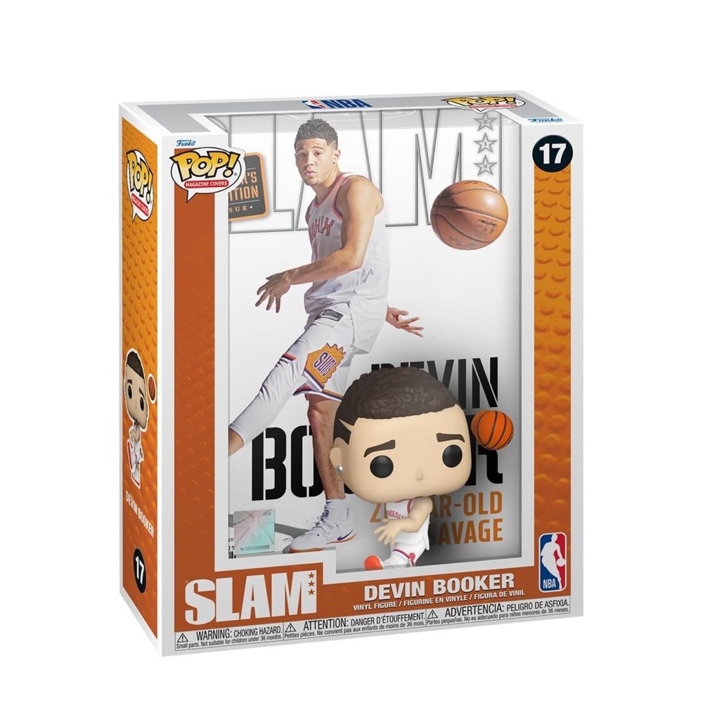 POP! SLAM COVER WITH CASE: NBA Slam - Devin Booker [New Toy] Vinyl Figure